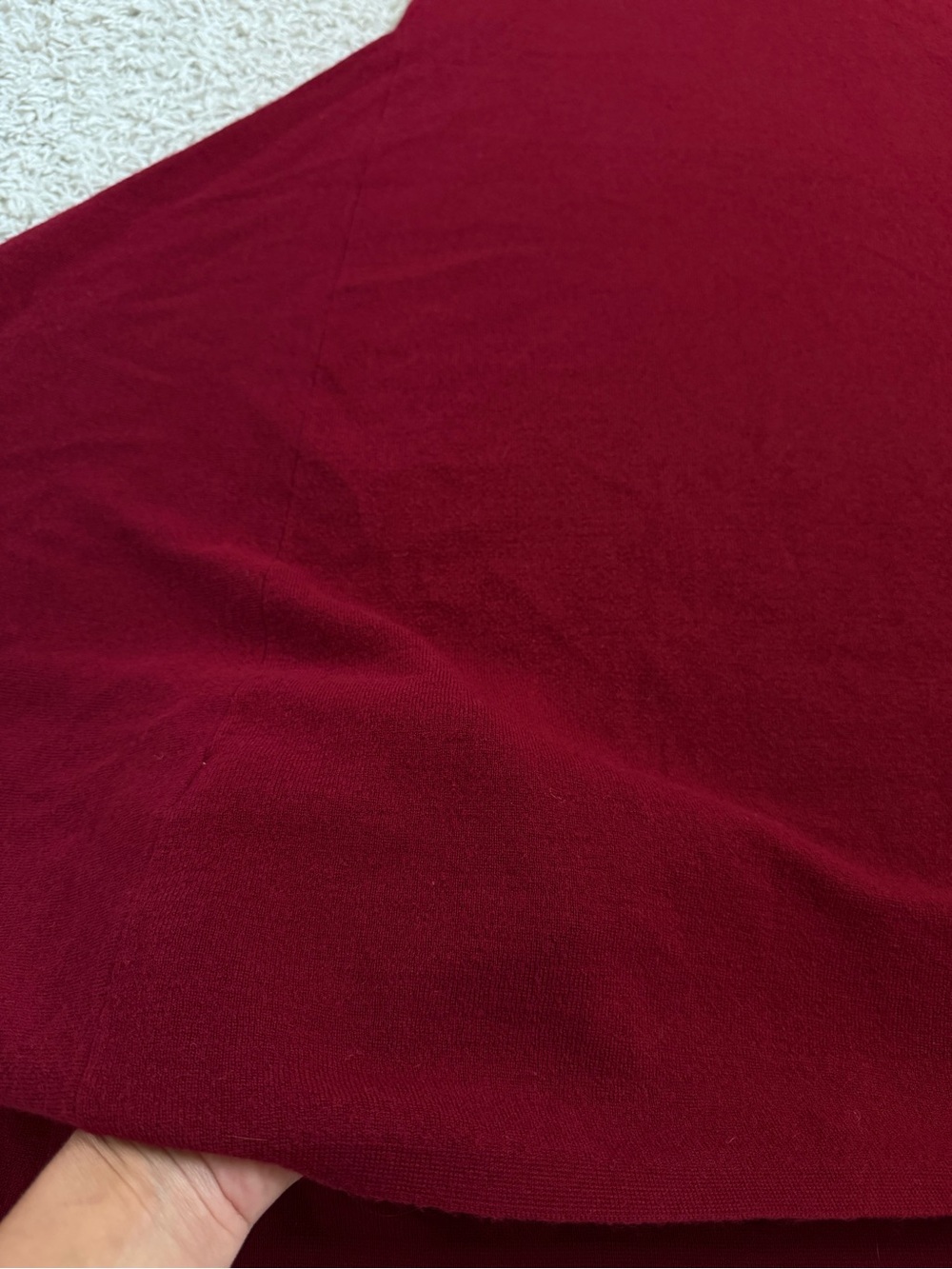 Banana Republic Natales Wool Sweater Dress, Burgundy Size S - Picture 10 of 12